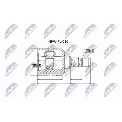 Nty Gelenksatz, Antriebswelle [Hersteller-Nr. NPW-PL-010] für Opel Image