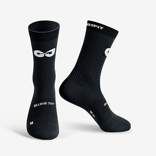 Sportsocken laufsocken 1 Paar Farbblock Herren Socken Kompressionssocken Rutschfest Atmungsaktiv Schweißableitend Komfortabel Fitnesstraining Fussball Laufen Joggen Radsport Sport Farbblock Modisch Image