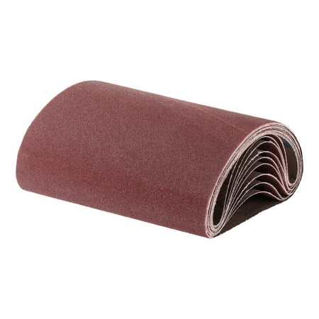 Uxcell 10 Pieces 8 x 19 Sanding Belts 80 Grits Aluminum Oxide Abrasive Belt Sander Paper Sanding Papers
