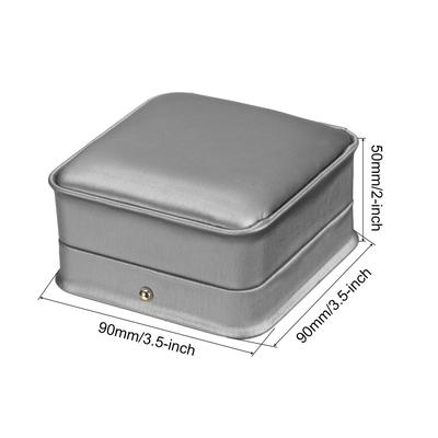 2pcs PU Leather Bracelet Boxes Classic Bangle Box Jewelry Gift Storage