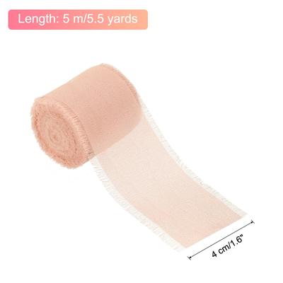 Chiffon Satin Ribbons, 1.6 Inch x 5.5 Yards for Decor