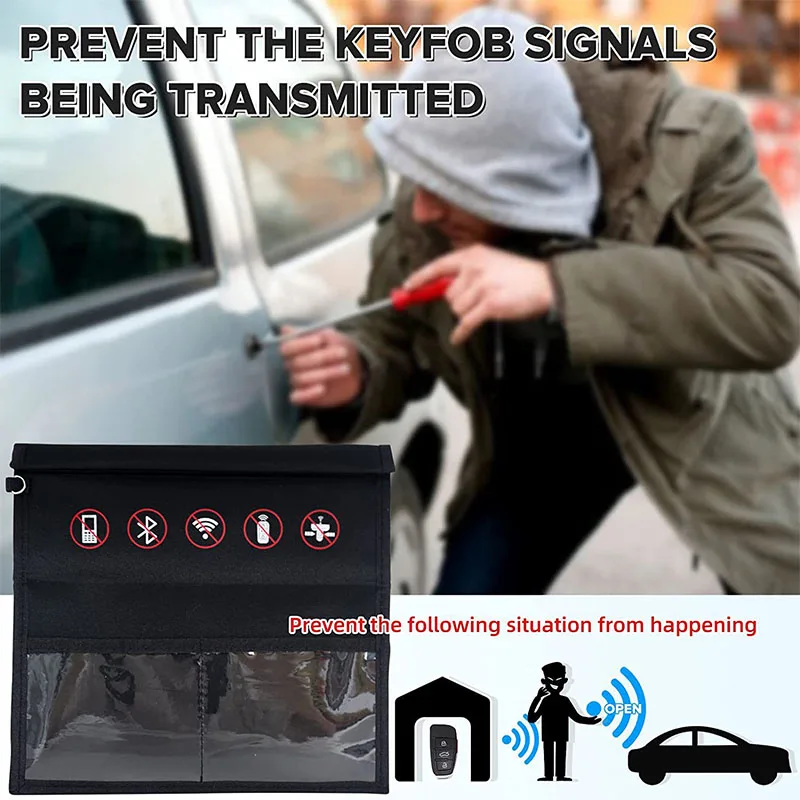 Autos chl üssel Strahlens chutz Tasche Handy Anti-Strahlungs-Signal Abschirmung Faraday Käfig Beutel Aufbewahrung tasche Signal Abschirmung Image