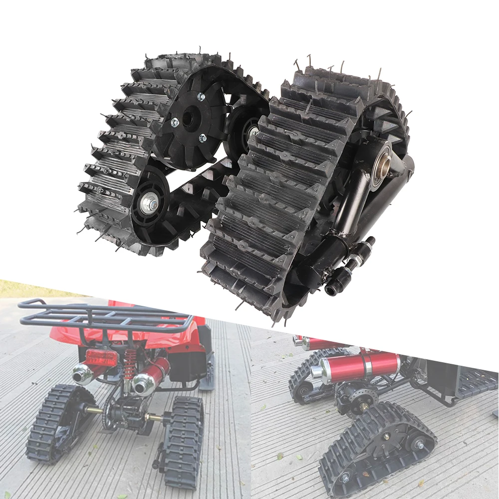 Schneemobil Hinterrad Gummiketten-Set für Schnee-Sandspuren Go Kart Winter Quad ATV UTV Buggy 23T Hinterachse Image