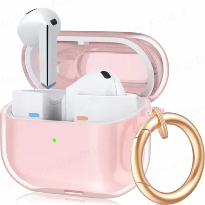 Transparente rosa Hülle für Samsung Galaxy Buds 3 Pro Buzz 3 für Damen, weiches TPU, kratzfeste Hülle für Buds 3 Pro Funda Cases