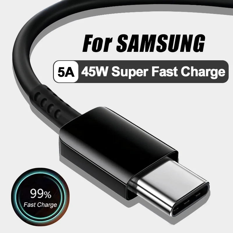 Pd 45w 5a usb c zu typ-c kabel für for samsung s24 s23 s22 s21 ultra plus supers chn elles ladekabel datenkabel 0,25 m 0,5 m zubehör Image