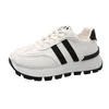 2024 neue gestreifte große Frauen dicke Sohle Board Schuhe vorne schnüren kleine weiße Schuhe Low Top Casual Sports Sneakers Frauen