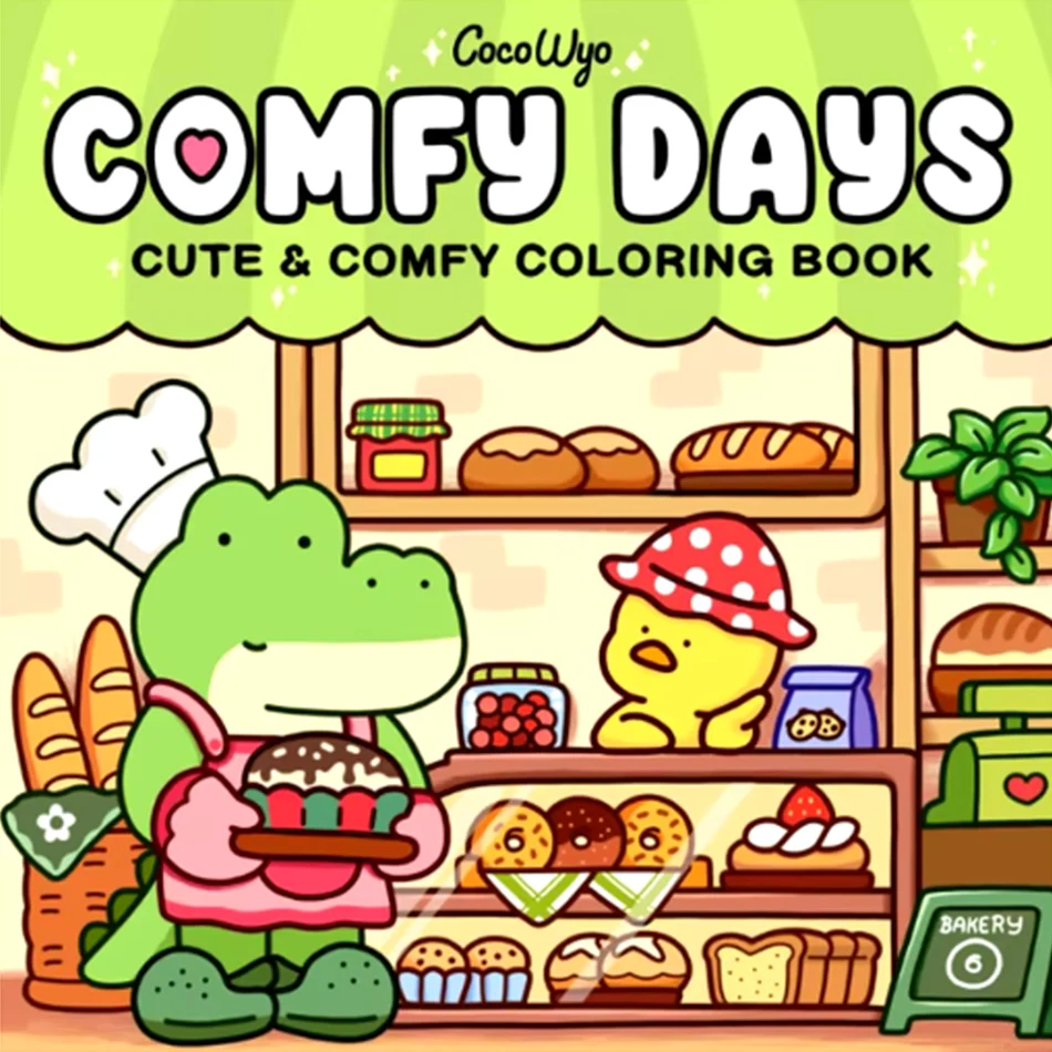 Halloween-Malbuch „COSY FRIENDS“ Malbuch für Erwachsene und Jugendliche mit bezaubernden gruseligen Kreaturen für Halloween-Geschenke Image