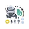 Vergaser Vergaser-Set für Honda GX25 GX35 FG110 HHT35 HHT25 Motor, Vergaser + Dichtung + Filter +