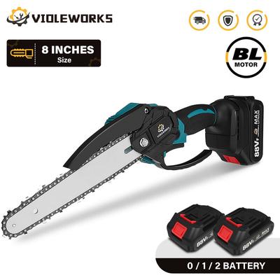 Kingso - Akku-Kettensäge Brushless 8''18V 10000RPM Chainsaw Log Saw 1 Battery violeworks Hasaki Image