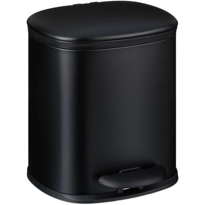 Mülleimer Bad, 5 l, Kosmetikeimer mit Soft-Close, matte Optik, 2 entnehmbare Inneneimer, Treteimer, Image