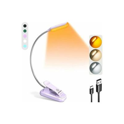 Kinsi - Klemmleuchte, Klemmlampen, Tischlampe, Mini Nachttischlampe Leselampen, 3 Farben und 3 Image