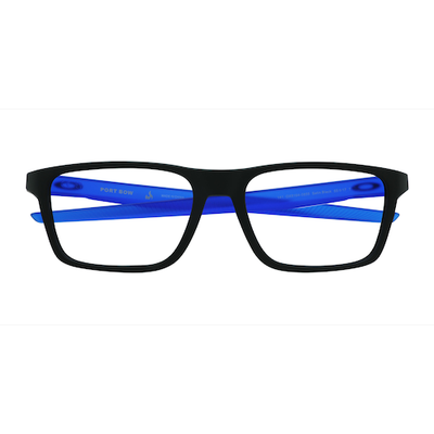 Male s rectangle Black Plastic Prescription eyeglasses - Eyebuydirect s Oakley Port Bow