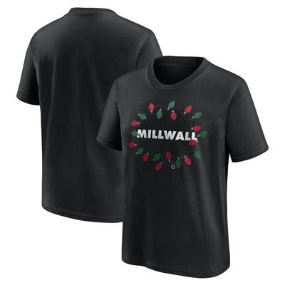 Millwall Christmas 2024 Grafik-T-Shirt – Schwarz – Kinder Image
