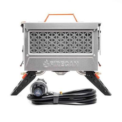 Ignik Firecan Deluxe Fire Pit And Grill - Stainless Steel