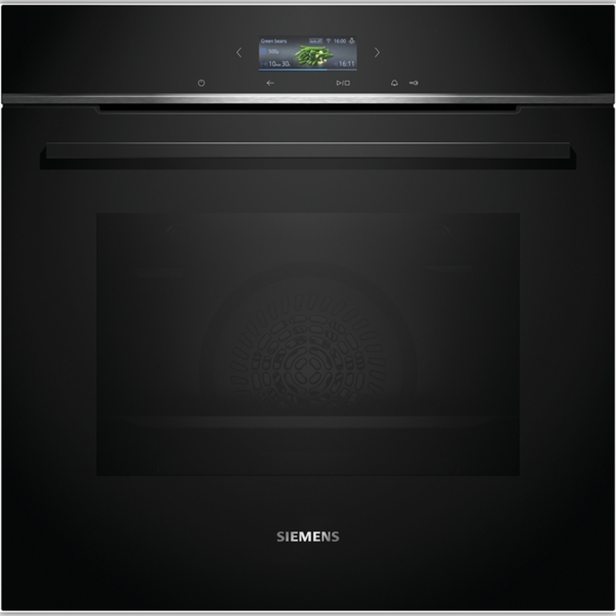 Siemens iQ700, Einbau-Backofen, 60 x 60 cm, Schwarz, Edelstahl HB774G1B1 Image