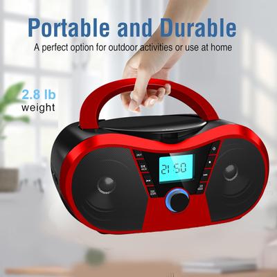 TEMU Portable Cd , Usb , Speakers, Earphone , Aux , , Fm ,