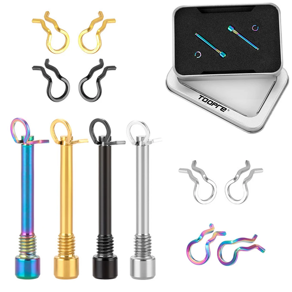 Fahrrad hydraulische Scheiben bremsbelag Schrauben Sicherungs ring Fahrrads ch raube Scheiben bremsbeläge Befestigungs schraube Montage Titan legierung Image