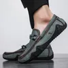 Mann Freizeit schuh Slipper Slipper Lederschuhe für Männer Retro Größe 45 gemeinsame Designer
