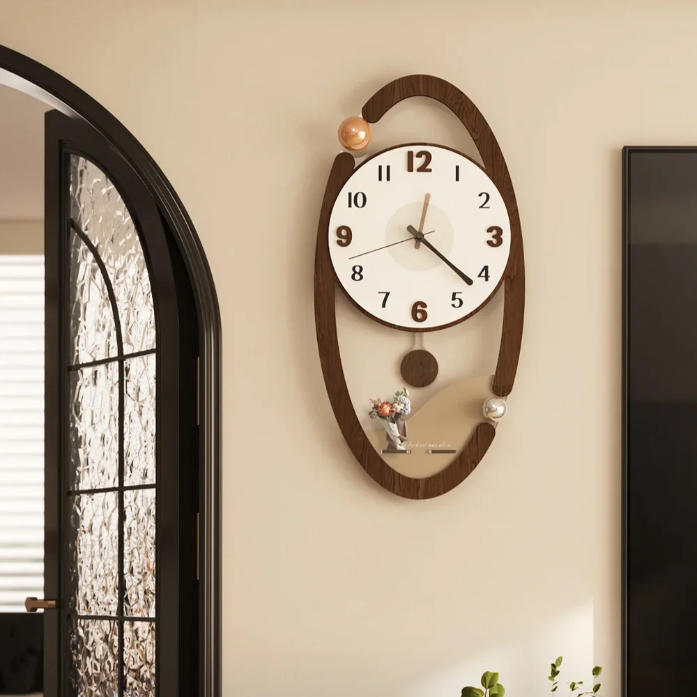 Vintage Uhr Wanduhr Wohnzimmer neue moderne einfache Atmosphäre Esstisch Wand kreative Uhr Kunst Wanduhr