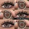 AMARA myopie 0 ~-10.00 degrés 1 paire de lentilles de Contact de couleur pour les yeux lentilles de Prescription lentilles de Contact dioptrie