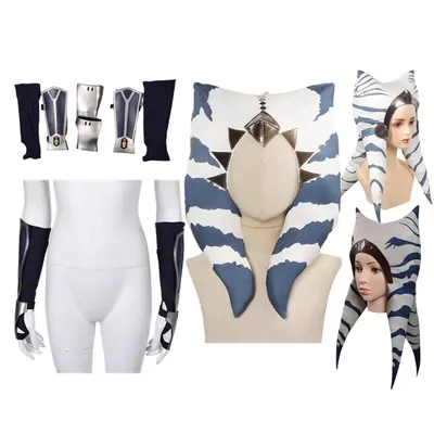 Asoka Cosplay Handschuhe Erwachsene Frauen Fantasia Halloween Karneval Party Kostüm Zubehör Image