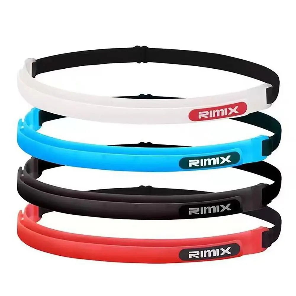 Bonbon farbe Silikon Sport Stirnband Schweiß band Haarband zum Laufen Radfahren Yoga Joggen Basketball Fitness Gym Schweiß band Image