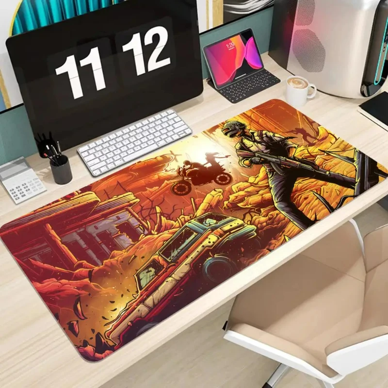 Pubg Cartoon große Mauspad Esport Mouse pad rutsch feste Gamer Schreibtisch matte Computer Tastatur Gaming Zubehör für Schlafzimmer Dekor Image