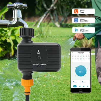 Tuya Bewässerungstimer Smart Bluetooth Gartenbewässerungsventil Fernbedienung Filter waschbar Programmierbarer zeitgesteuerter Sprinkler