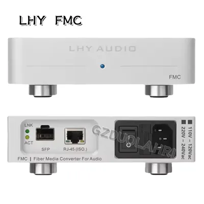 LHY FMC Audio HIFI Fever Ethernet Purifier Fiber Optic Transceiver OCXO Konstante Temperatur Image