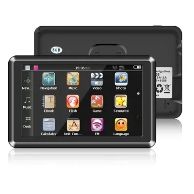 5" 8GB CAR Lorry HGV LGV GPS SAT NAV NAVIGATION Lifetime Free Preload Maps