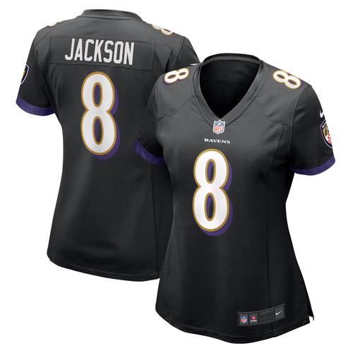 Baltimore Ravens Nike Game Ausweichtrikot - Schwarz - Lamar Jackson - Damen