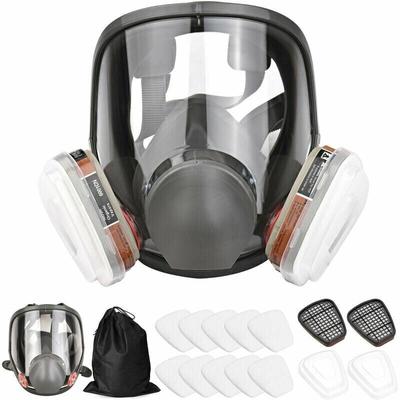 16 in 1 Vollgesichtsmaske Silikon Vollgesichtsmaske Vollgesichtsmaske + Filterbox Baumwollfilter