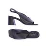 Alba Moda Damen Sandale, Gr. 40, schwarz, Leder