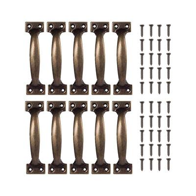 Griffe, Möbelgriff, 10 Stück, Vintage-Küchenschrankgriffe, Türknauf, Retro-Bronze-Griff für Image