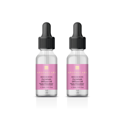 Dr Botanicals Renew & Revive Geranium Diffusor Öl 15ml Twin Wert Einsparungen Pack