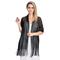 roter glitzernder Fransenschal für Damen – leichter Abendschal für Hochzeiten, Partys und formelle Anlässe – elegantes und stilvolles Accessoire