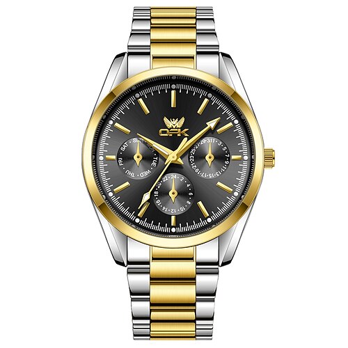 Herren Quarz Uhr Outdoor Fashion Casual Armbanduhr Leuchtend Wasserdicht Dekorationsstahl Uhr Image