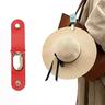 Multi-functional Leather Hat Clip For Travelling And Camping - Securely Attaches Hat To Bag Or Luggage