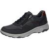 Sneaker WALDLÄUFER "H-MAX", Herren, Gr. 12 (47), blau (nachtblau), Nubukleder, Nappaleder, sportlich, Schuhe, Bequemschuh, Halbschuh, Schnürschuh in Komfortweite H = sehr weit