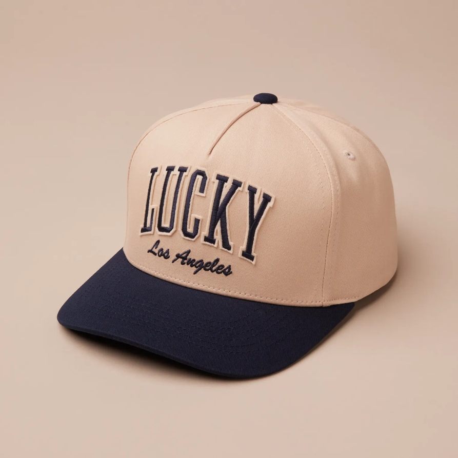 Lucky Brand Lucky Logo Baseball Cap in Natural