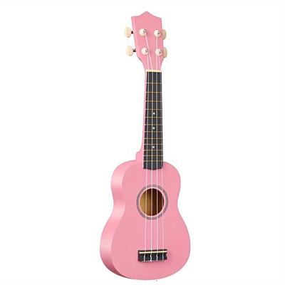 TEMU 21-inch Ukulele For Beginners, Hawaiian Ukulele Four-string Wooden Ukulele Professional Adult Beginner Ukulele