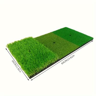 TEMU 1pc Artificial Grass Golf Hitting Mat - Indoor/outdoor Practice Training Pad For Golfers
