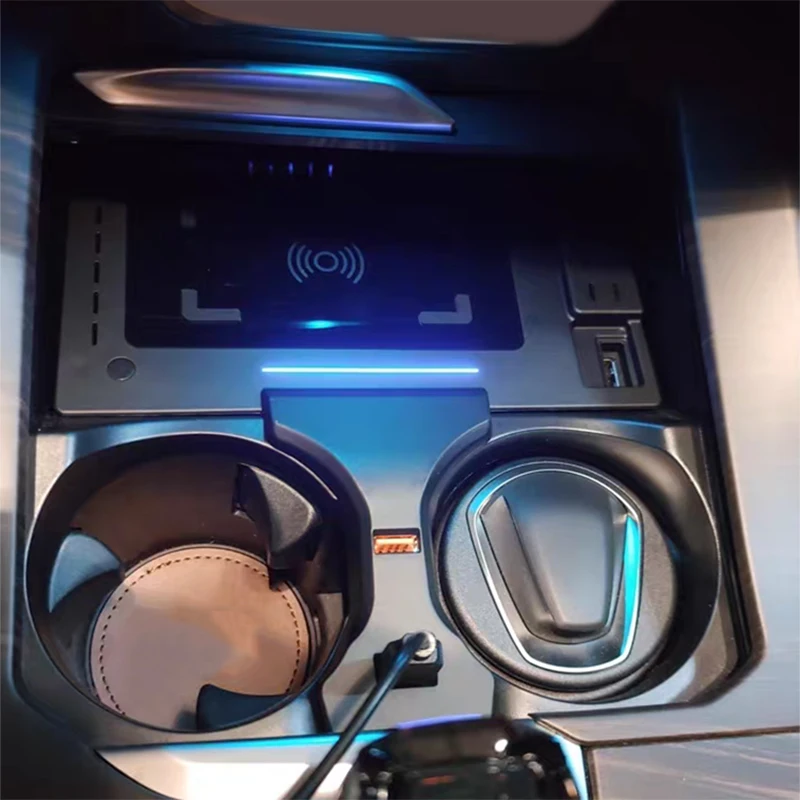 15 W kabelloses Auto-Ladegerät, schnelles Handy-Ladegerät, Ladeunterlage, Ladehalter für BMW X3 IX3 X4 G01 G02 2019 2020 2021 2022 Image