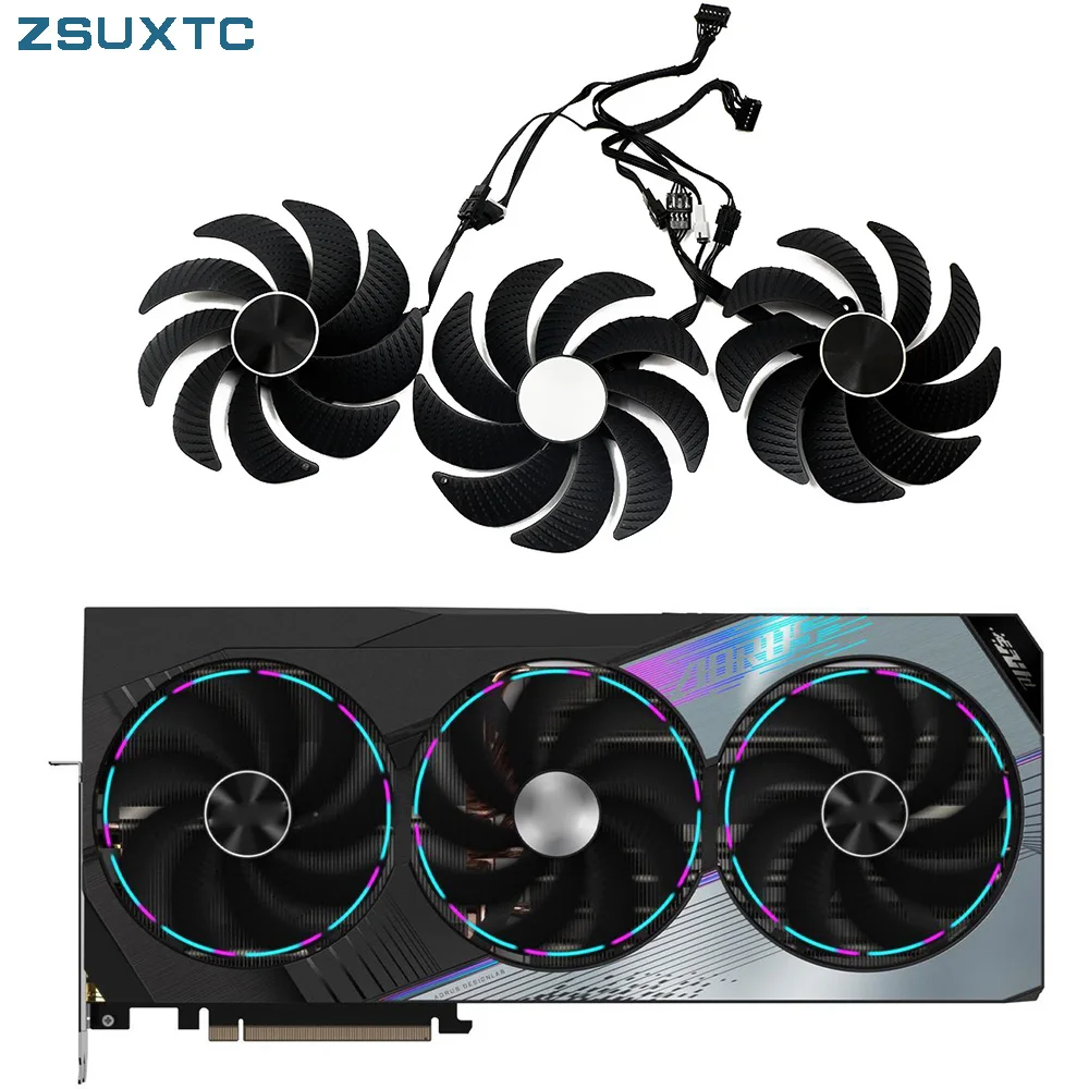 Pld10020b12h dc12v 4-poliger Grafik lüfter rtx4090 rtx4080 für Gigabyte aorus geforce rtx 4090 4080 4070 ti Master-Lüfter Image
