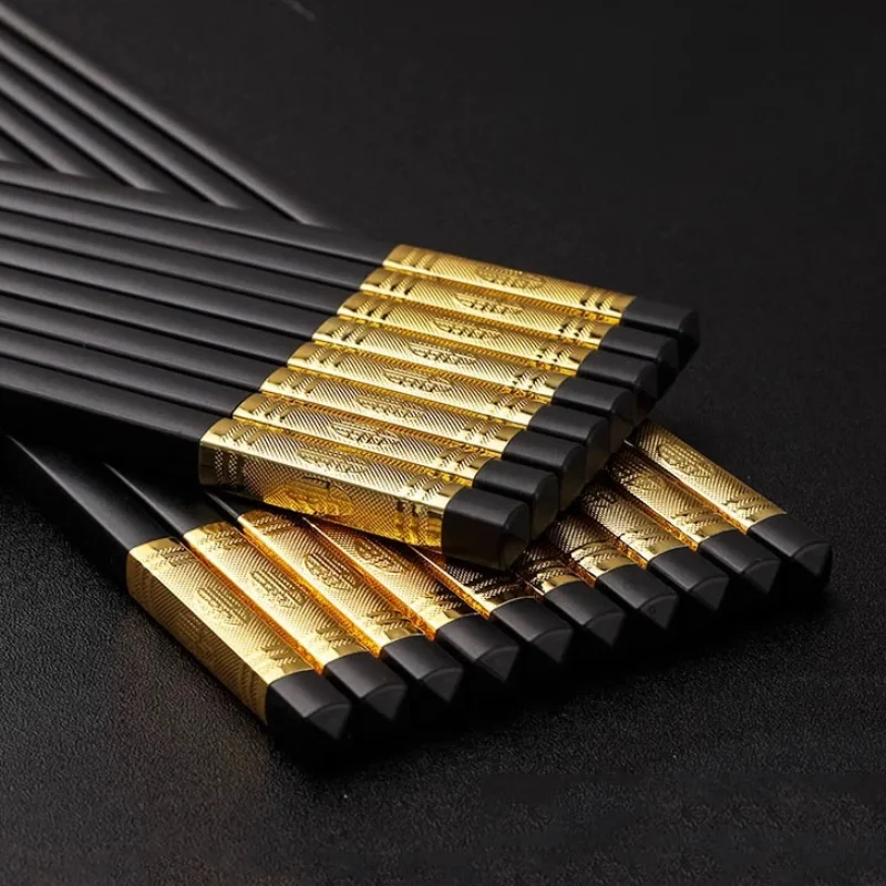 10 stücke Legierung Essstäbchen Set Diamin Hotpot Essstäbchen Erweiterung Geschirr Restaurant Küche Zubehör chinesische Essstäbchen Set