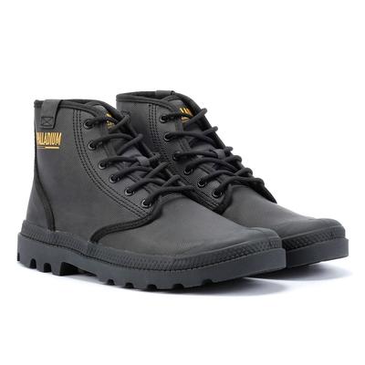 Palladium Pampa Hi Wax Canvas Schwarze Farbe Stiefel