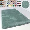 Hochflor-Teppich ESPRIT "Relaxx ESP-4150" Gr. 31, blau (türkis, grau), B:130cm H:25mm L:190cm, Kunstfaser, Teppiche, Wohnzimmer, sehr große Farbauswahl, weicher dichter Hochflor