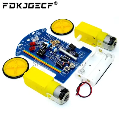 D2-1 DIY Kit intelligente Tracking-Linie Smart Car Kit tt Motor elektronische DIY Kit Smart Patrol Autoteile DIY elektronische