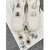 2PCS Strass Parfüm Schnürsenkel Charms ABS Bling Schnalle Dekorationen DIY Luxus Einhorn Schuh Spitze Clips Zubehör Fit Turnschuhe