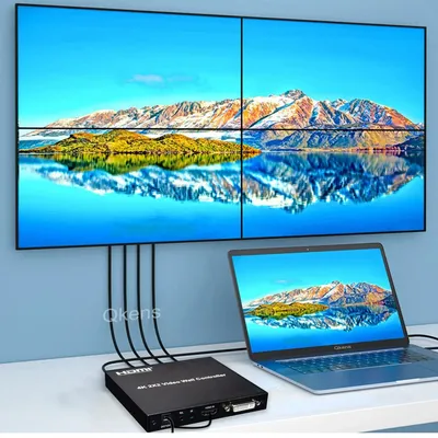 HDMI Video Wall Controller 2x2 DVI Video Wall 4 TV Splicer 1080P 1x2 1x4 1x3 2x1 3x1 4x1 Multi Monitor Screen Splicing Processor